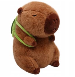 Plush Capybara with Turtle Backpack